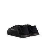 Dolce & Gabbana Black Silver Logo Low Top Men Sneakers Shoes MV7233-41