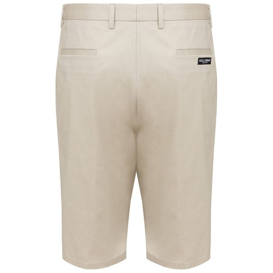Dolce & Gabbana Beige Cotton Short Dolce & Gabbana Gray