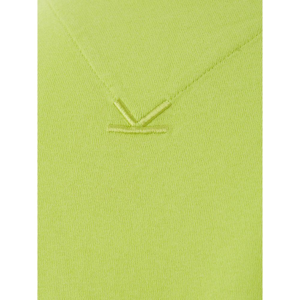 تي شيرت كينزو صني من القطن باللون الأصفر للرجال الأنيقين