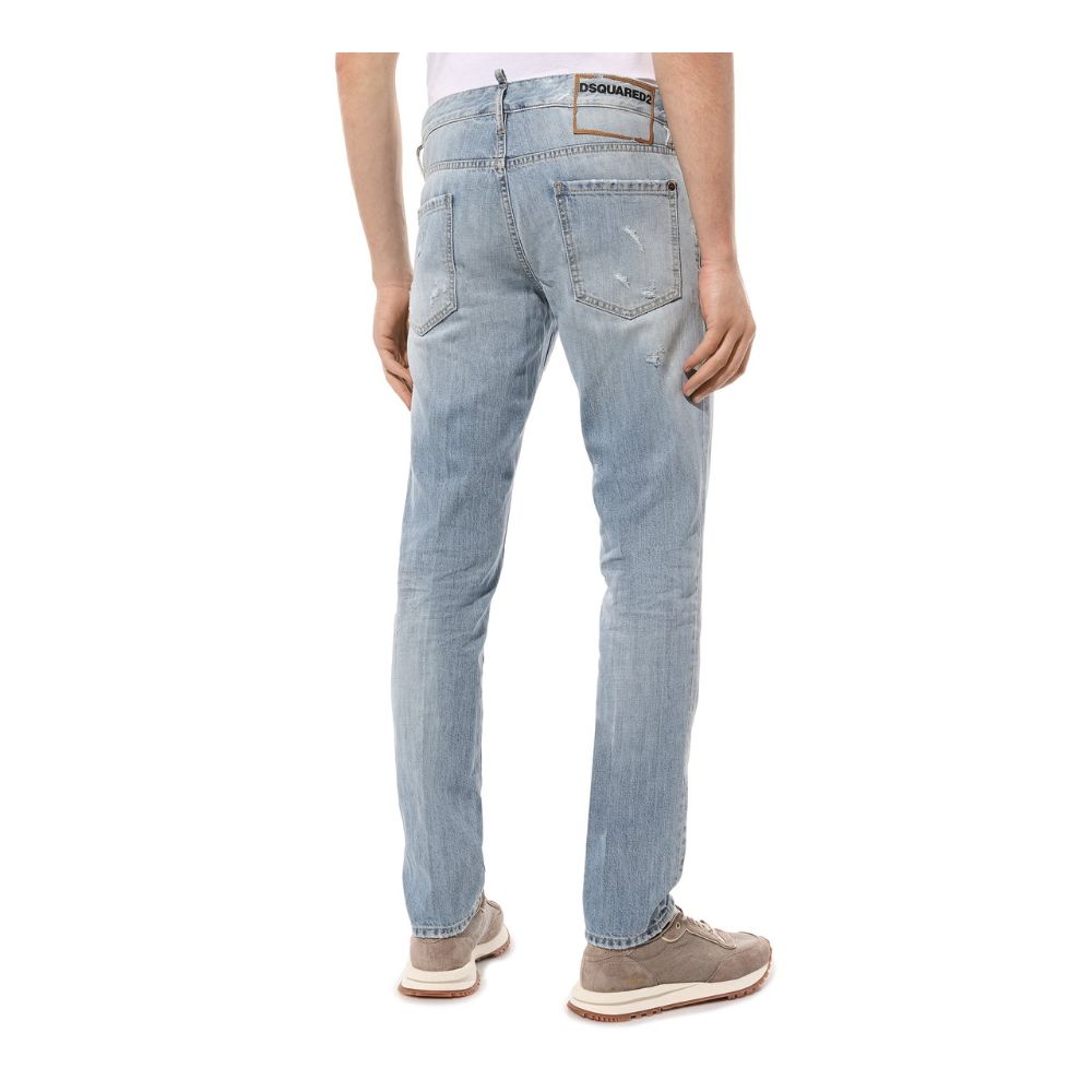 Dsquared² Blue Cotton Men Jeans