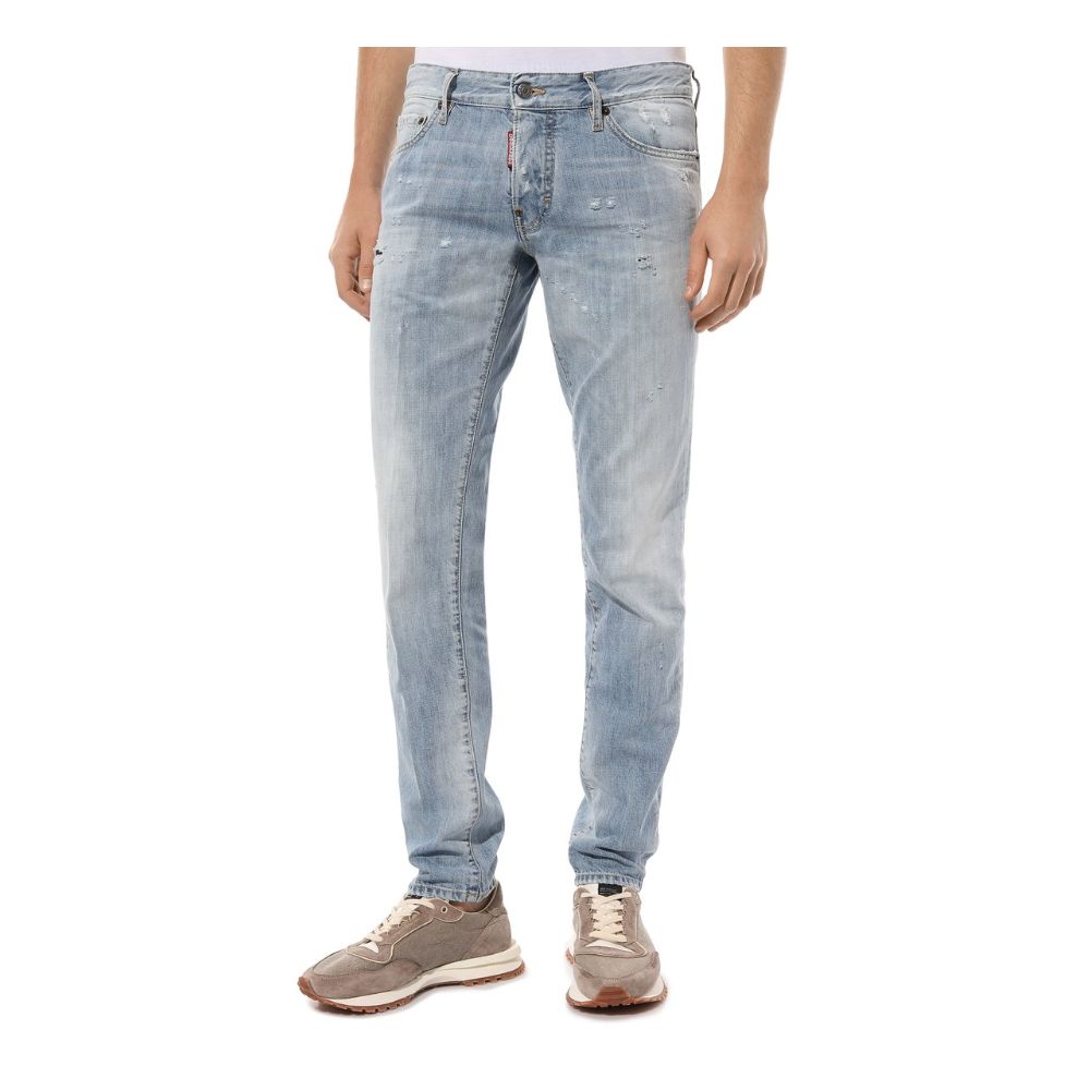 Dsquared² Blue Cotton Men Jeans
