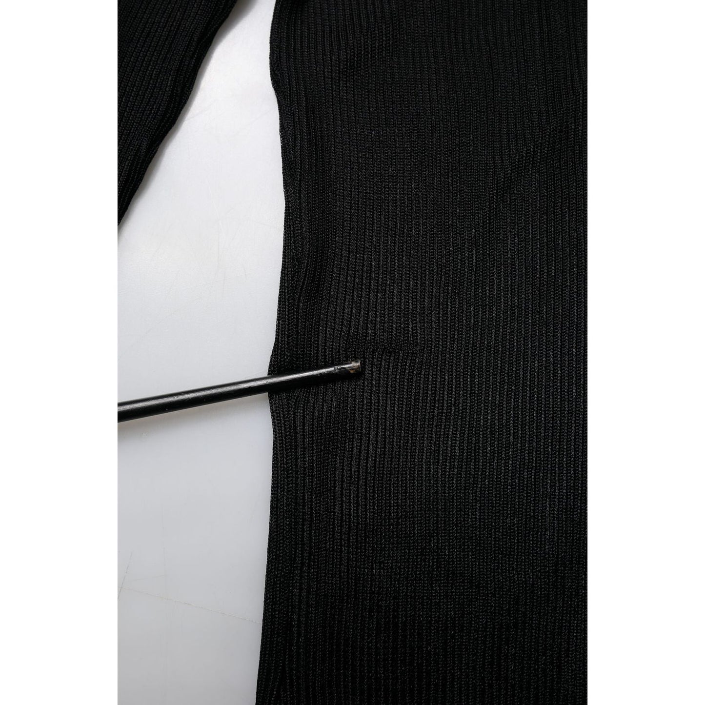 Dolce & Gabbana Black Knit Long Sleeves Turtleneck Slim Top TSH878526-38