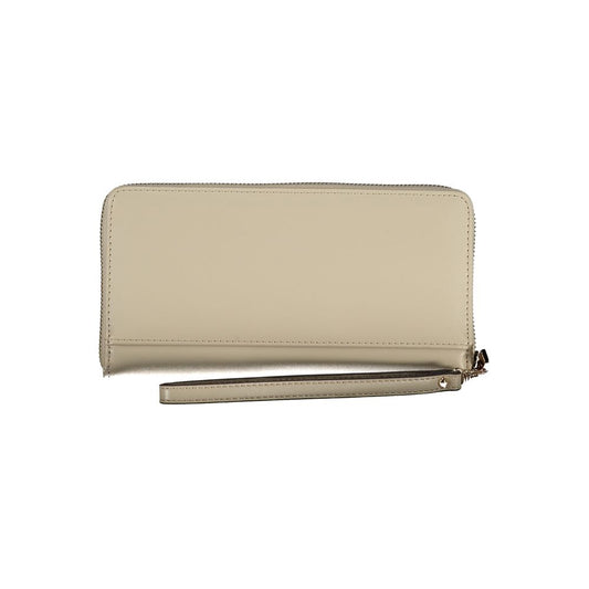 Guess Jeans Beige Polyethylene Wallet Guess Jeans Tan