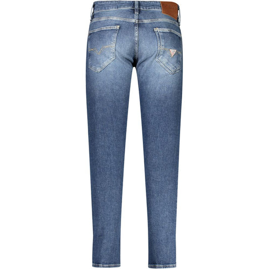 Guess Jeans Blue Cotton Jeans & Pant Guess Jeans Dim Gray
