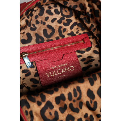 Dolce & Gabbana Red #DGFAMILY VULCANO Embellishment Backpack Bag