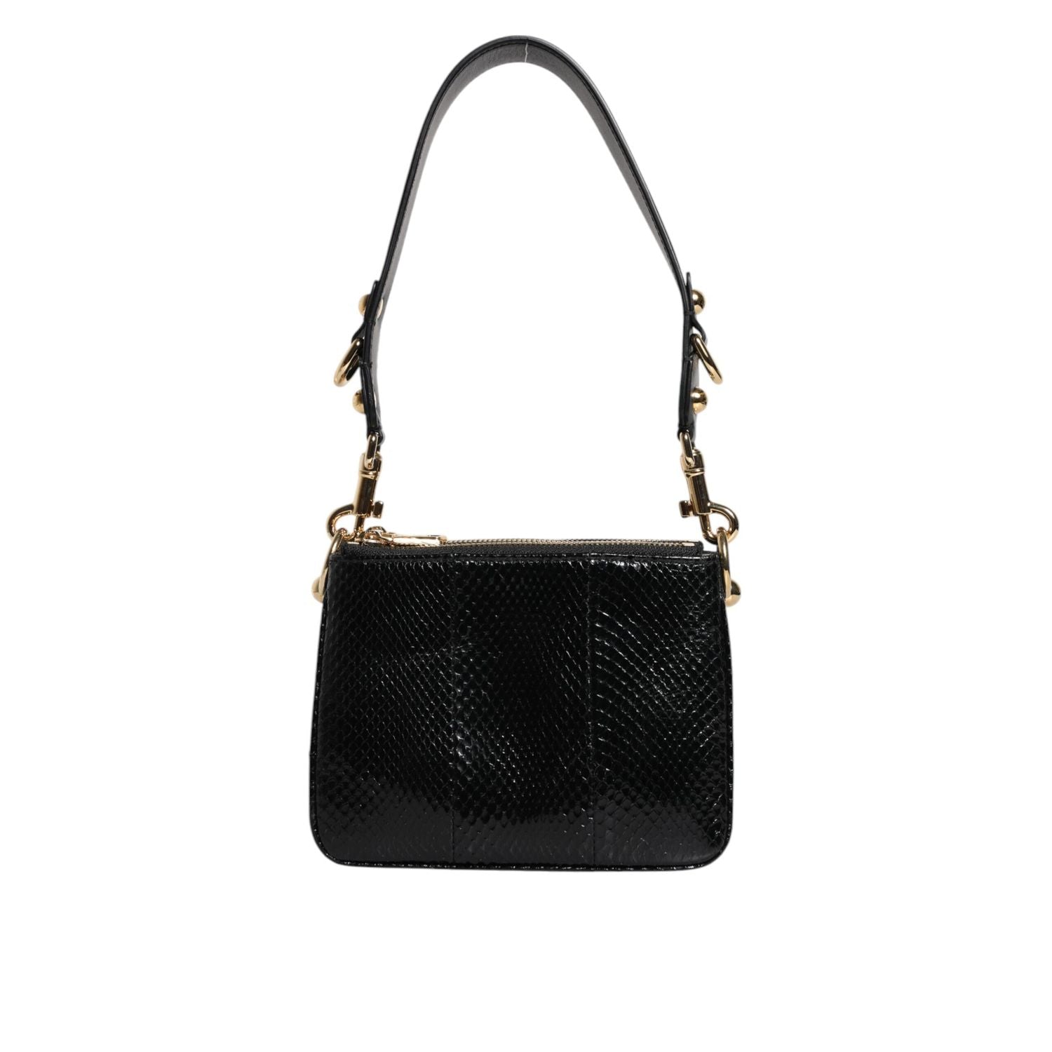 Front view with bag zipped and handles upright.