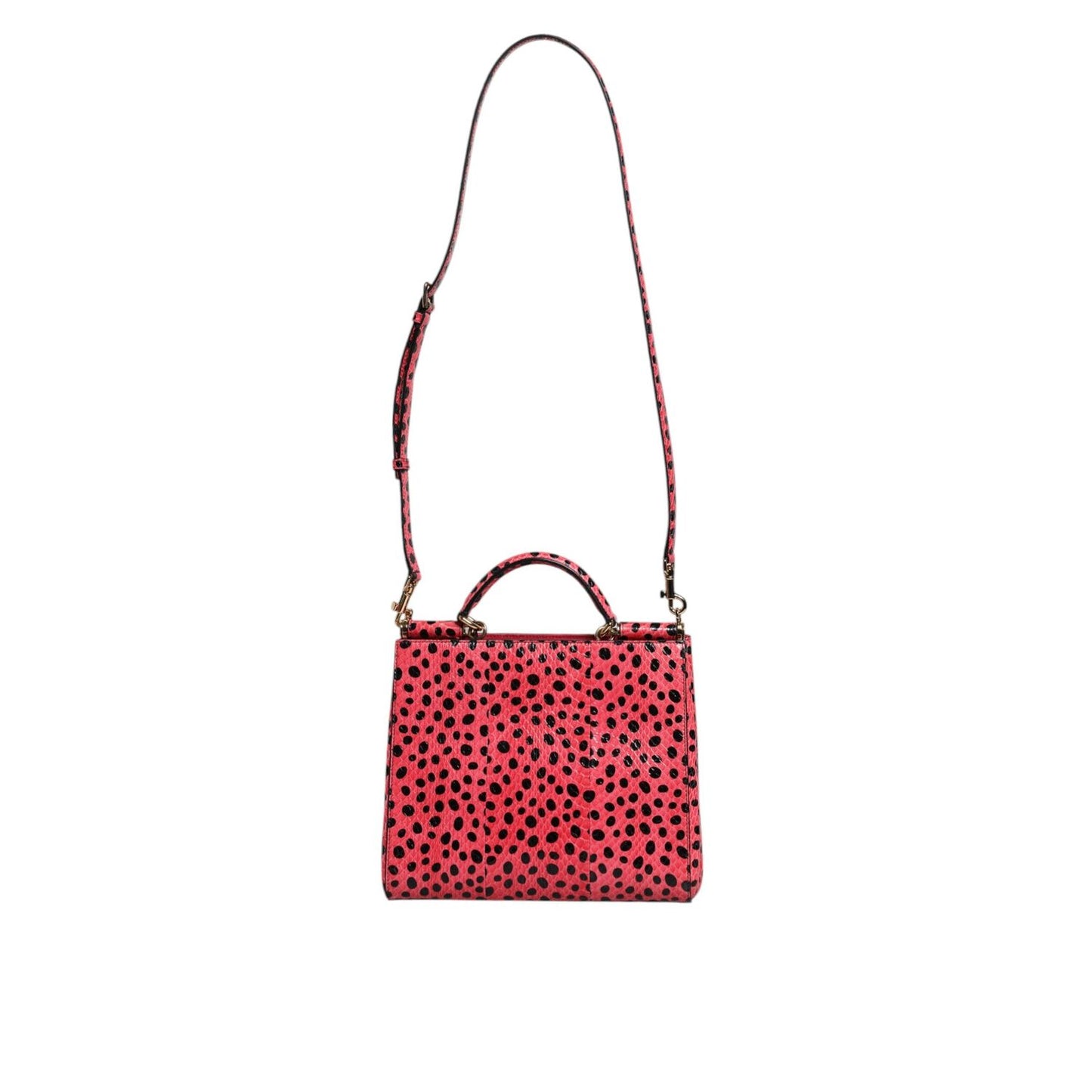 Dolce & Gabbana Pink Exotic Leather Top Handle Tote Crossbody Bag