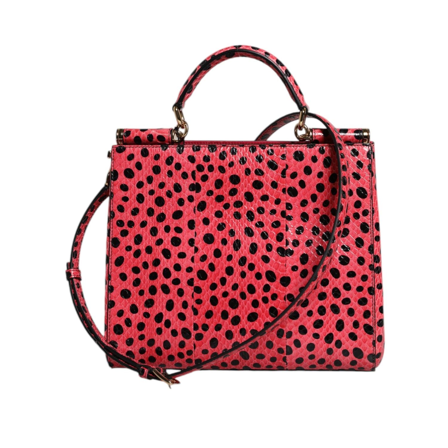 Front view with bag zipped and handles upright.