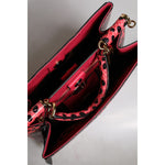 Dolce & Gabbana Pink Exotic Leather Top Handle Tote Crossbody Bag