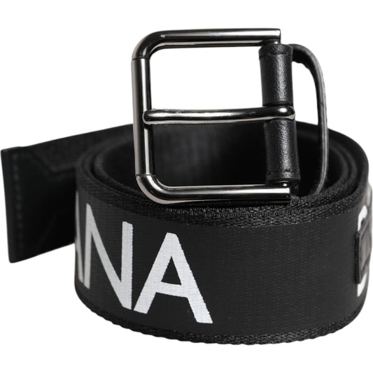 Dolce & Gabbana Black Leather Classic Metal Logo Buckle Belt 100 cm / 40 Inches,1728,67345645728,Accessories,Belts - Men - Accessories,Black,Dolce & Gabbana,Men,Men - Accessories,New with tags Dolce & Gabbana BEL9338-100