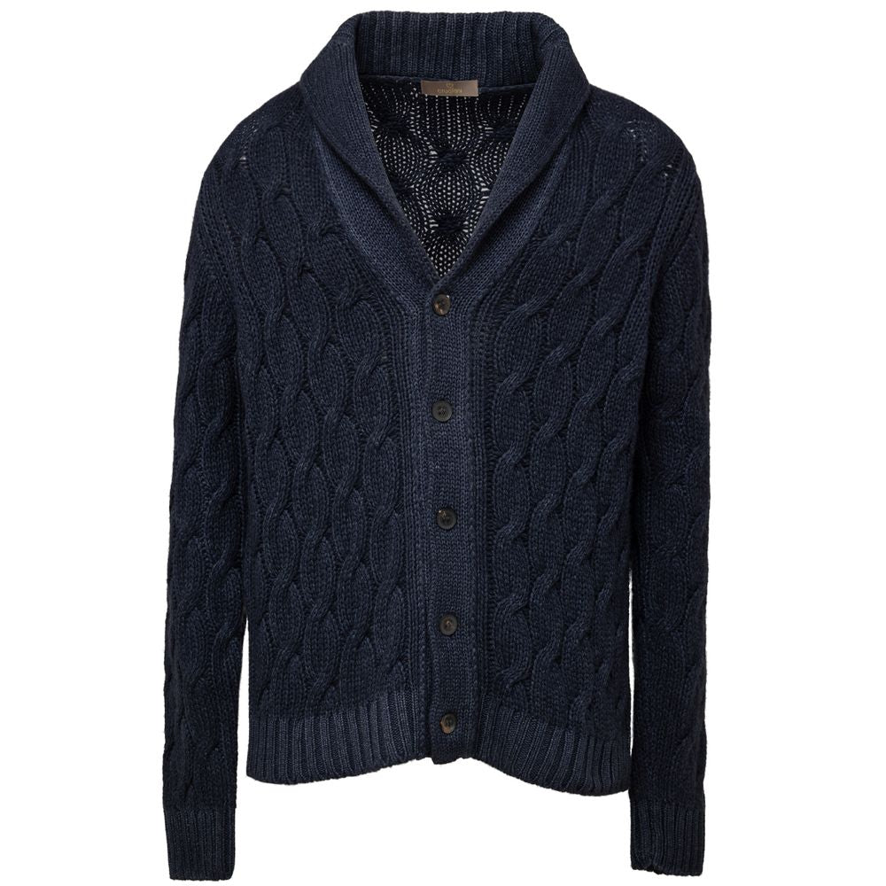 Cruciani Blue Cashmere Cardigan