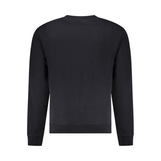 Napapijri Black Cotton Sweater Napapijri Dark Slate Gray