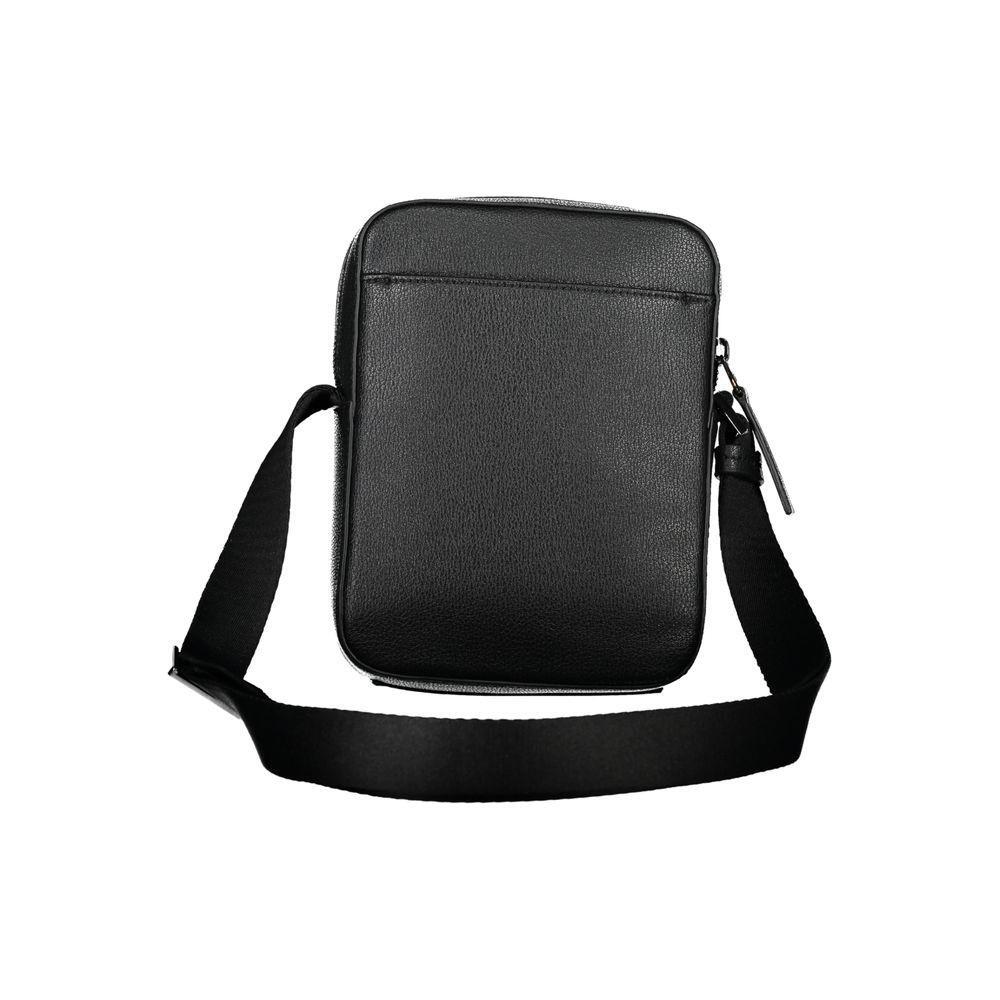 Calvin Klein Sleek Black Shoulder Bag with Logo Detail CA-27464