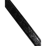 Dolce & Gabbana Black Alligator Leather Bag Shoulder Strap