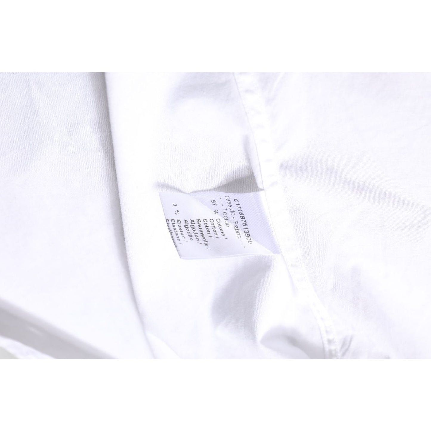 Daniele Alessandrini White Cotton Dress Formal Shirt