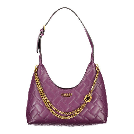 Guess Jeans Purple Polyethylene Handbag Guess Jeans Dim Gray