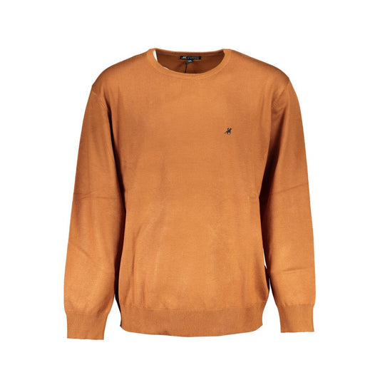 U.S. Grand Polo Brown Nylon Sweater U.S. Grand Polo Chocolate