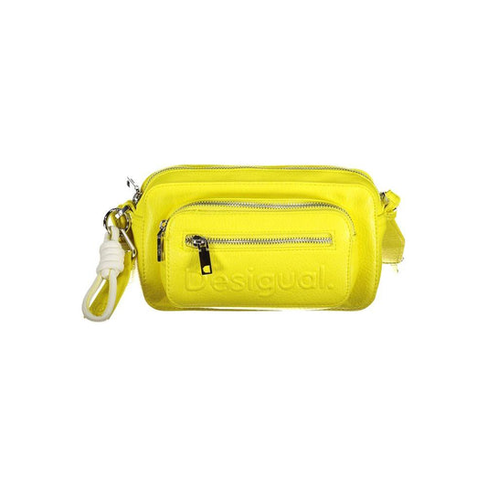 Desigual Yellow Polyethylene Handbag Desigual Gold