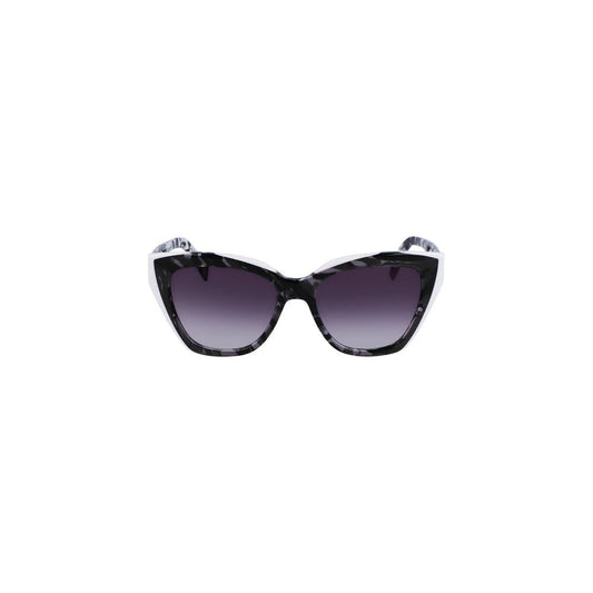 Liu Jo White Acetate Sunglasses Liu Jo Dark Slate Gray