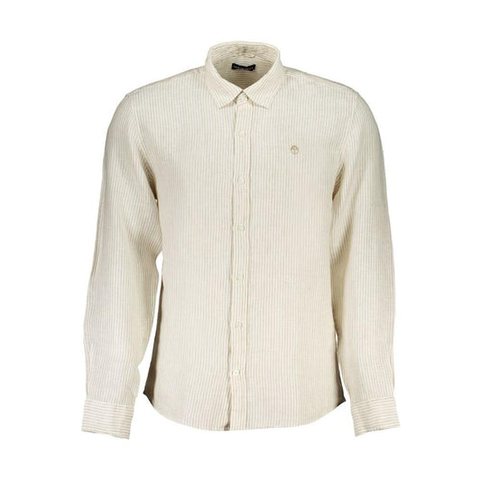 North Sails Beige Linen Shirt North Sails Light Gray
