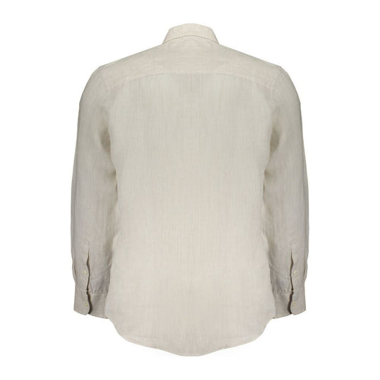 North Sails Beige Linen Shirt North Sails Gray