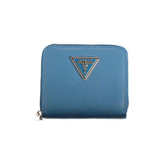 Guess Jeans Blue Polyethylene Wallet Guess Jeans Steel Blue