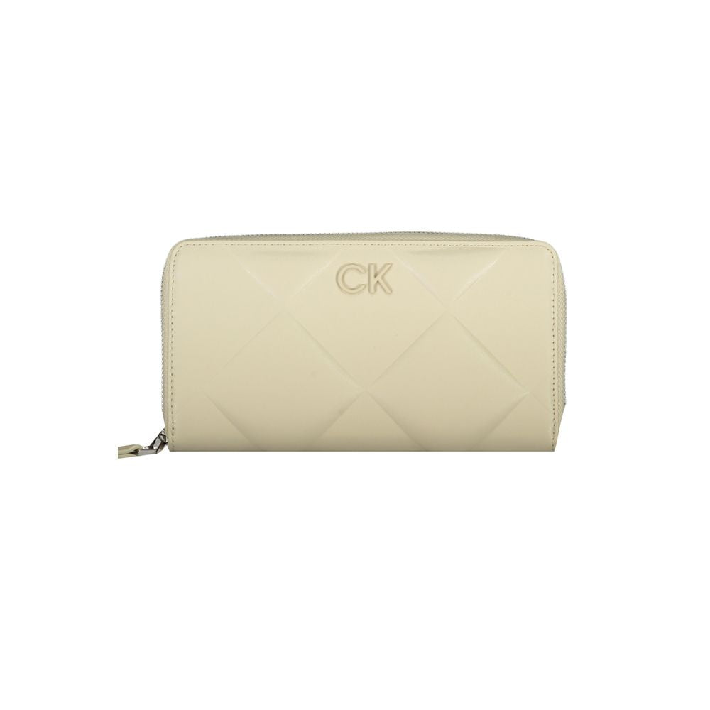 Calvin Klein Beige Polyester Women Wallet