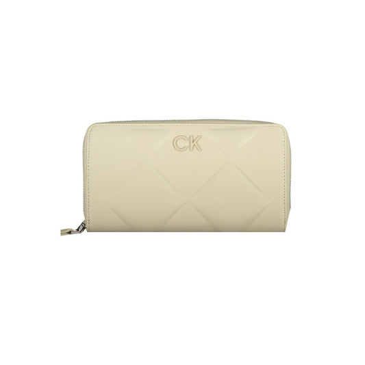 Calvin Klein Beige Polyester Wallet Calvin Klein Gray