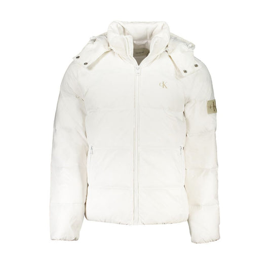 Calvin Klein White Polyamide Jacket Calvin Klein Beige
