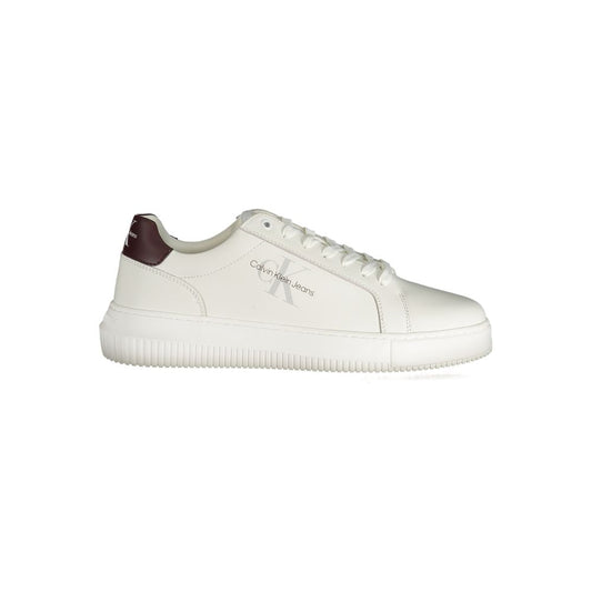 Calvin Klein White Polyester Sneaker Calvin Klein Light Gray