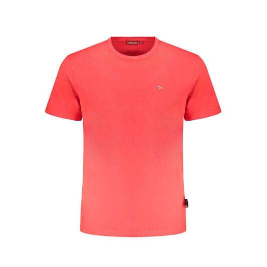 Napapijri Red Cotton T-Shirt Napapijri Tomato