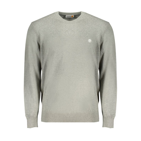 Timberland Gray Cotton Sweater Timberland Dark Gray