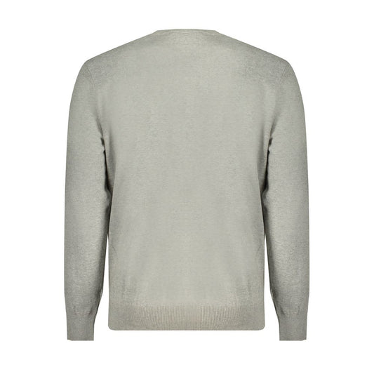 Timberland Gray Cotton Sweater Timberland Dark Gray