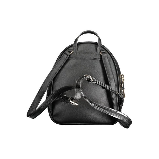 Guess Jeans Black Polyethylene Backpack Guess Jeans Dark Slate Gray