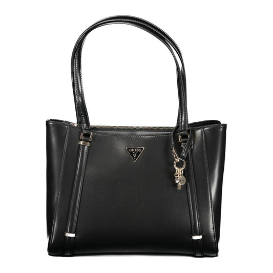 Guess Jeans Black Polyethylene Handbag Guess Jeans Dark Slate Gray