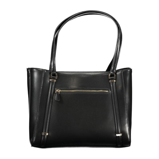 Guess Jeans Black Polyethylene Handbag Guess Jeans Dark Slate Gray
