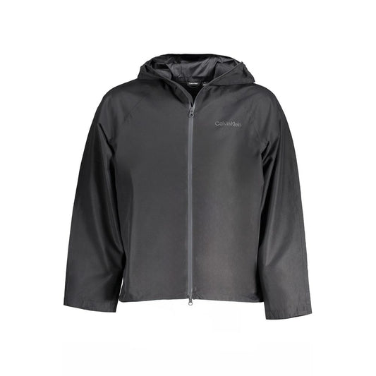 Calvin Klein Black Polyester Jacket Calvin Klein Dark Slate Gray