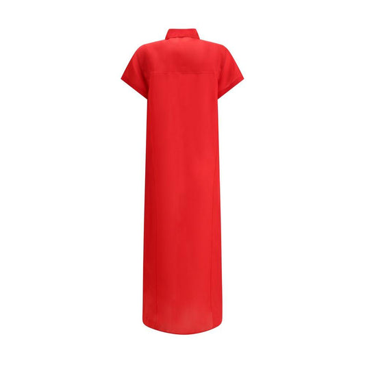 Khaite Effy Dress Khaite Firebrick