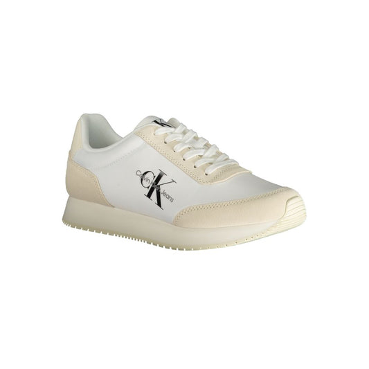 Calvin Klein Beige Polyester Sneaker Calvin Klein Gray