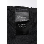 Dolce & Gabbana Black Lace Sheer Sacred Heart Crew Neck Top TSH878586-40