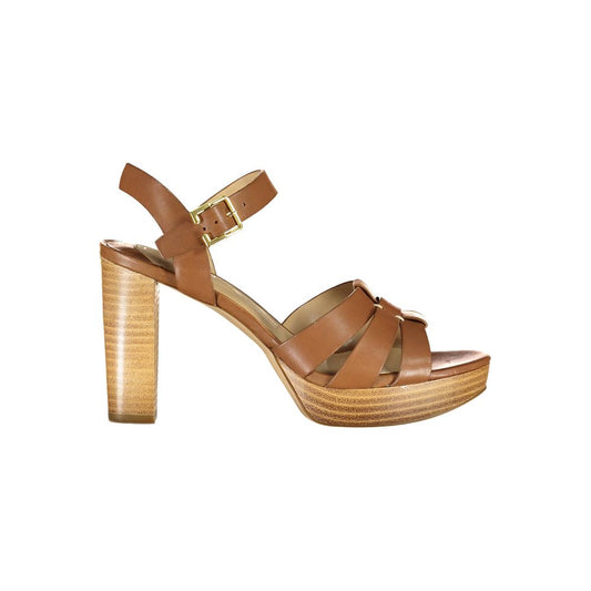 Ralph Lauren Brown Leather Sandal Ralph Lauren Sienna