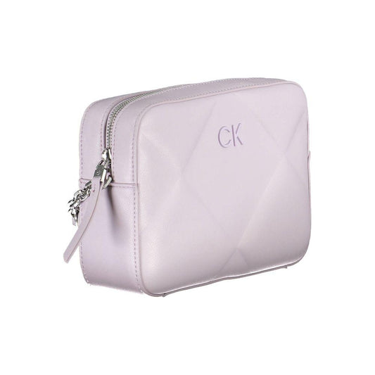 Calvin Klein Purple Polyester Handbag Calvin Klein Light Gray