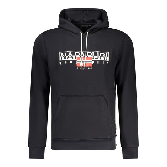 Napapijri Black Cotton Sweater Napapijri Dark Slate Gray