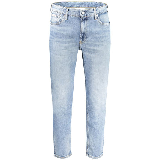 Calvin Klein Light Blue Cotton Men Jeans Calvin Klein Light Steel Blue