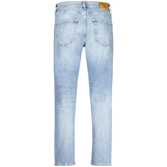 Calvin Klein Light Blue Cotton Men Jeans Calvin Klein Light Steel Blue