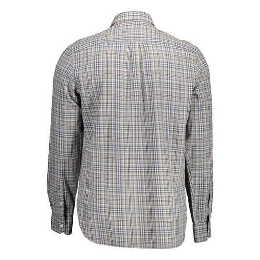U.S. POLO ASSN. Gray Cotton Men Shirt U.S. POLO ASSN. Dark Gray