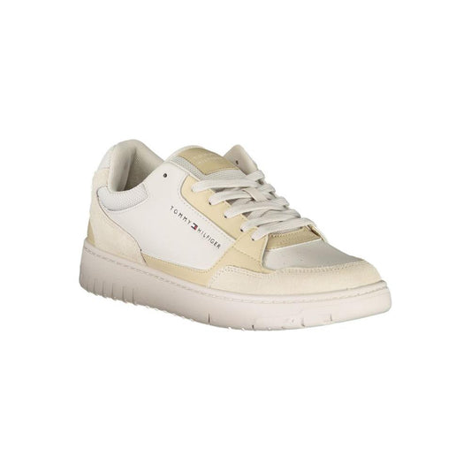 Tommy Hilfiger Beige Polyethylene Men Sneaker Tommy Hilfiger Light Gray