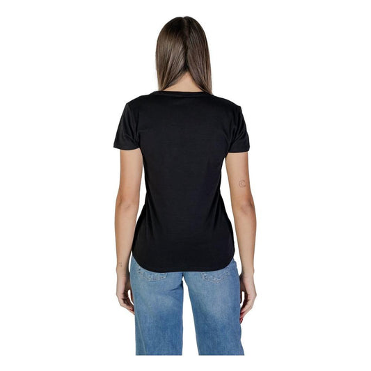 Liu Jo Black Cotton Tops & T-Shirt Liu Jo Tan