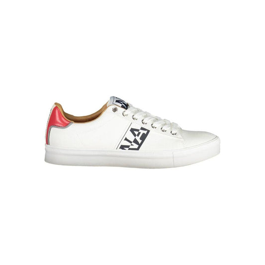 Napapijri White Polyester Mens Sneaker Napapijri Beige