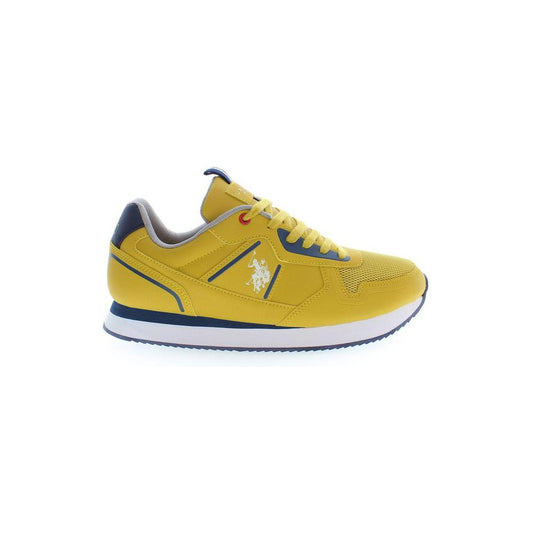 U.S. POLO ASSN. Yellow Polyester Men Sneaker U.S. POLO ASSN. Goldenrod
